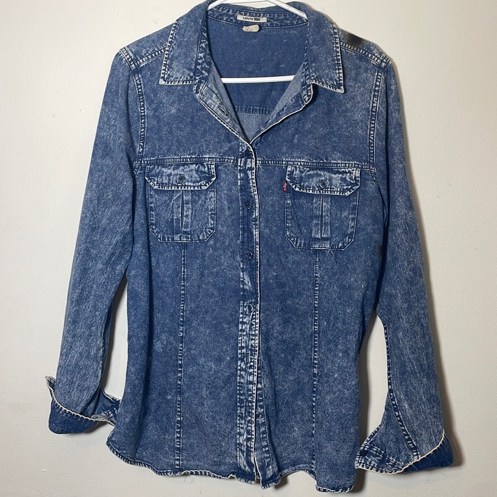 Levi button up demin jacket